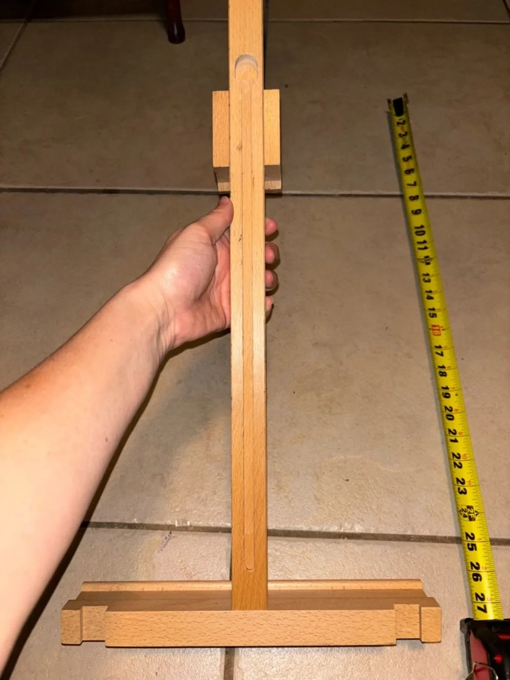 Wood Wall Art Painting Easel Display Functional and Decorative Adjustable